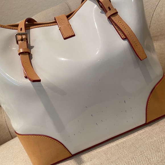 Dooney & Bourke Bags Dooney Bourke White Patent Leather Tote Poshmark